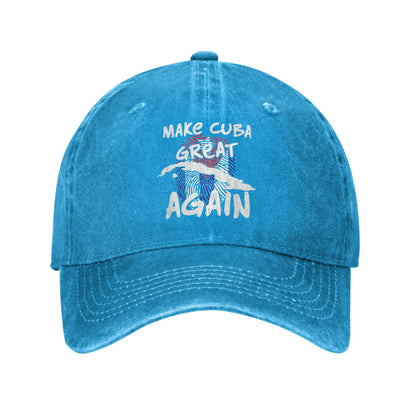 Make Cuba Great Again Sun Baseball Cap  Women Men