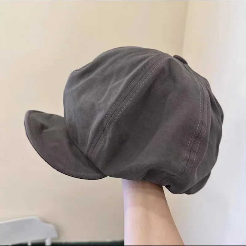 Harajuku Retro Style Oversized Berets Caps For Women Spring Summer