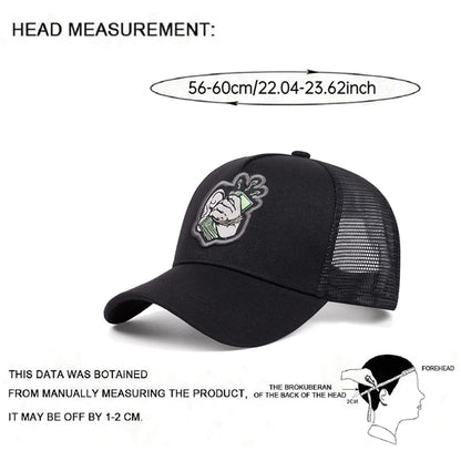 Creative Snapback Hat Handheld USD Embroidered Street Hip Hop Hat