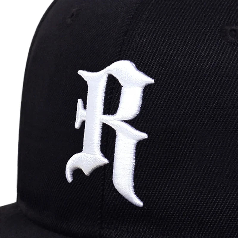 Unisex R Letter Side Planet Embroidery Hip Hop Hats Autumn Adjustable Casual Outdoor Sunscreen Hat