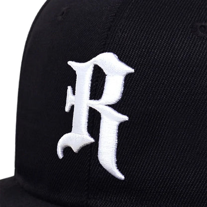 Unisex R Letter Side Planet Embroidery Hip Hop Hats Autumn Adjustable Casual Outdoor Sunscreen Hat