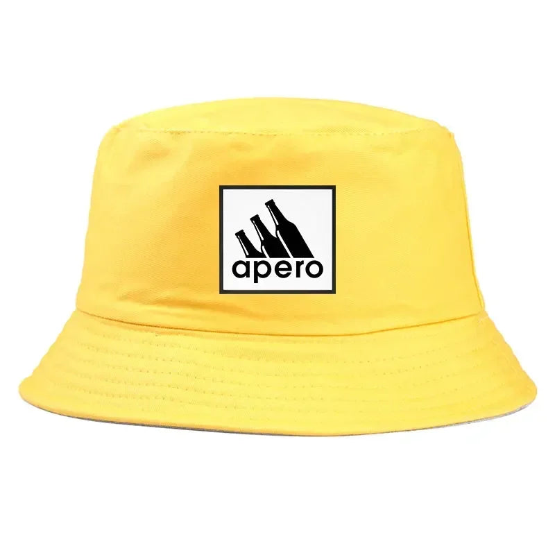 Adult Pastis Apero Bobs Man Reversible Bucket Hat Woman Outdoor Sports Fisherman Cap