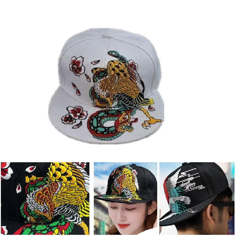 Men and Women's Rivet Flat Hat, Punk Rock, Hip Hop Stud Snapback Caps, Male, Female, Youth, Teenagers, Boys, Girls