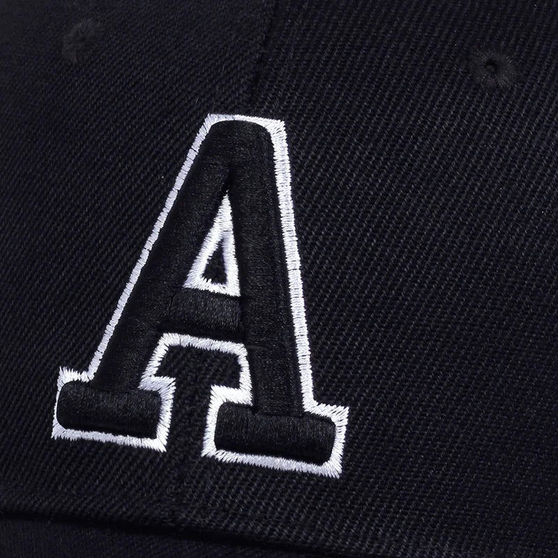 A Letter Embroidery A Baseball Cap Spring Summer Outdoor