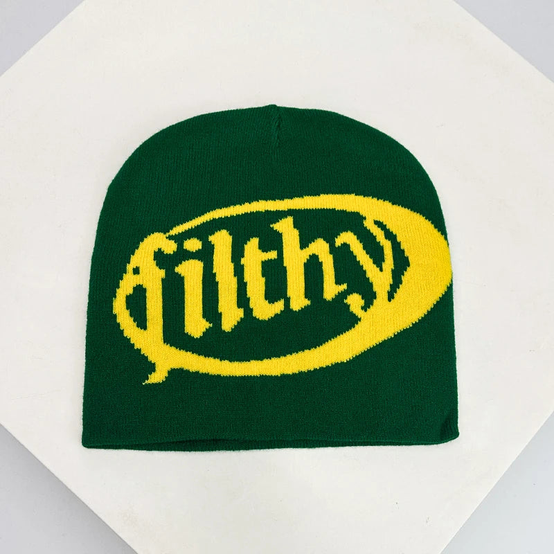 Autumn And Winter New Unisex European Style Letter Knitted Hats