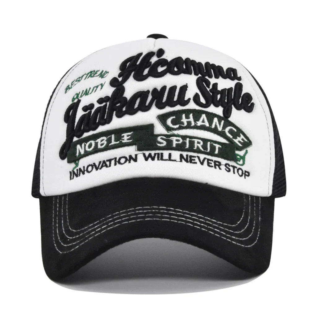 Outdoor Letter Three-Dimensional Embroidered Cotton Baseball Cap