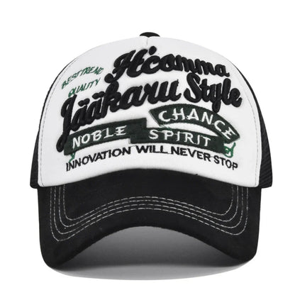 Outdoor Letter Three-Dimensional Embroidered Cotton Baseball Cap