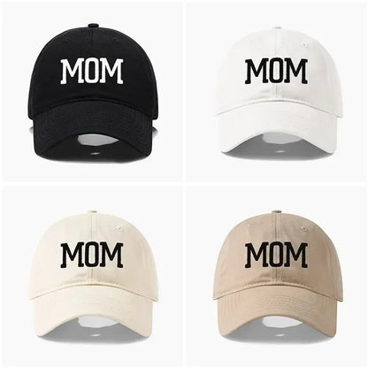 DAD MOM Embroidery Pure Cotton Baseball Cap Fashion Sport Golf Caps Sun Hat