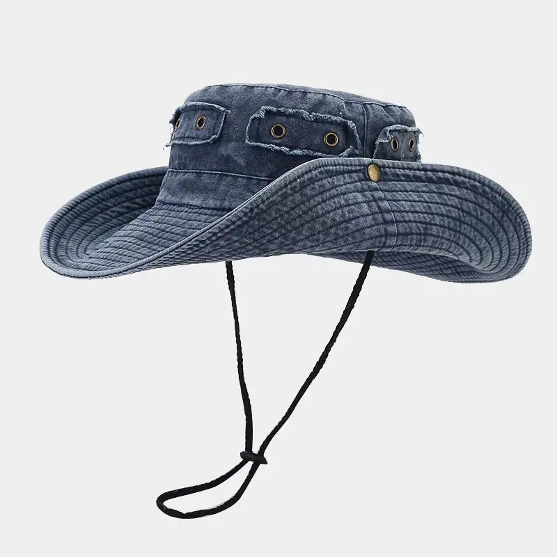 Four Seasons Cotton Solid Bucket Hat Fisherman Hat