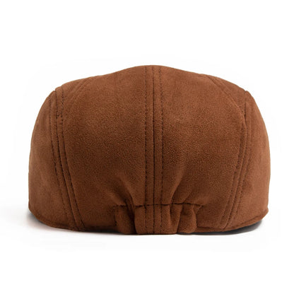 New Suede Autumn Winter Beret Fashion Vintage Men Women Newsboy Hat