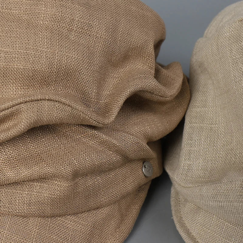 Spring Summer Washed Denim Newsboy Cap