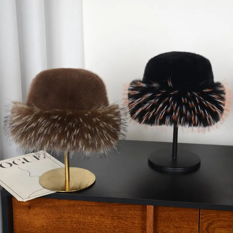 Winter Plush Fisherman Hat For Women