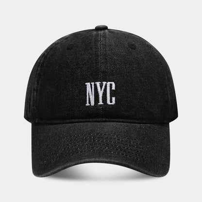 Versatile Spring Summer Denim Baseball Cap
