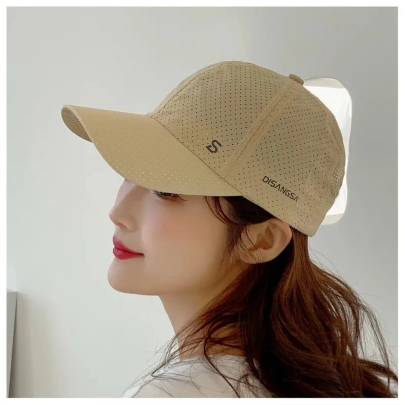 Summer Men's mesh Running Cap Thin Quick Drying Breathable Duck Outdoor Hiking Sports Baseball Cap