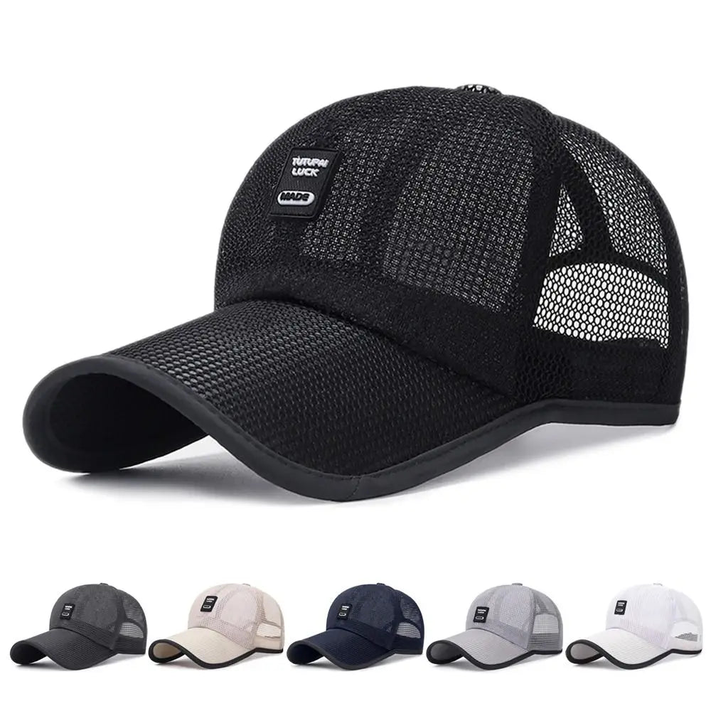 Breathable Sunshade Net Hat Quick Dry Baseball Cap Adjustable