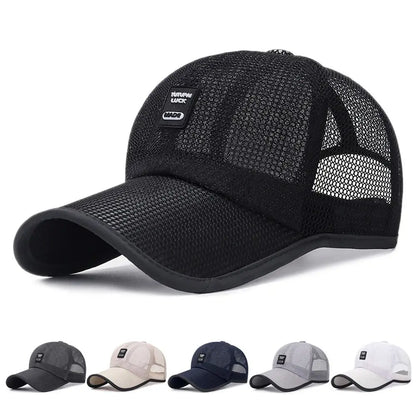 Breathable Sunshade Net Hat Quick Dry Baseball Cap Adjustable