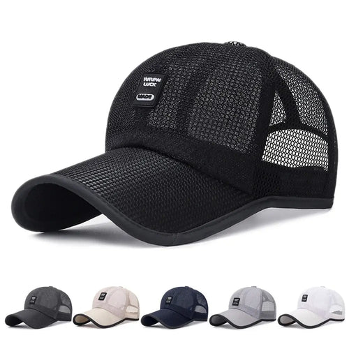 Breathable Sunshade Net Hat Quick Dry Baseball Cap Adjustable