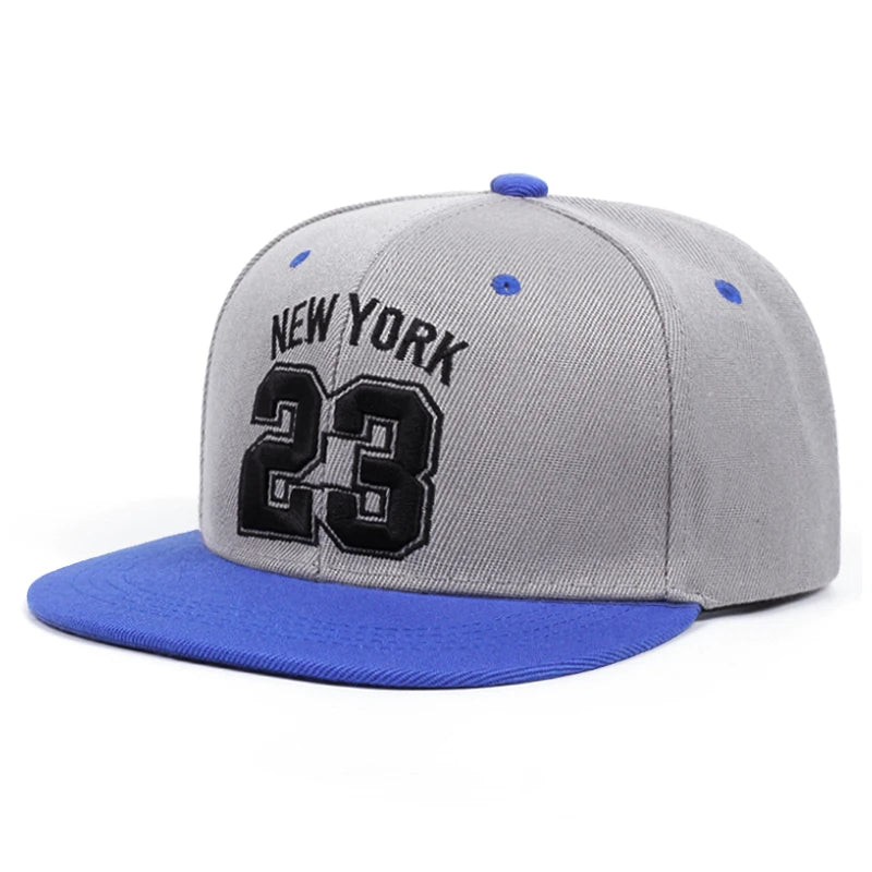 No 23 New York Embroidered Men's Fashion Retro Hip Hop Hat Baseball Hat Women's