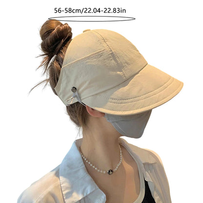 Summer Sun Hat Shade For Women Foldable Sun Beach Large Brimmed Hat