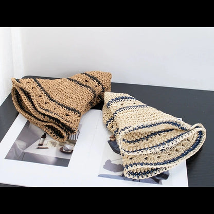Foldable Woven Sunshade Straw Hat Beach Vacation