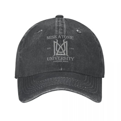 Miskatonic University Lovecraft Men Women Baseball Caps Distressed Denim Caps Hat