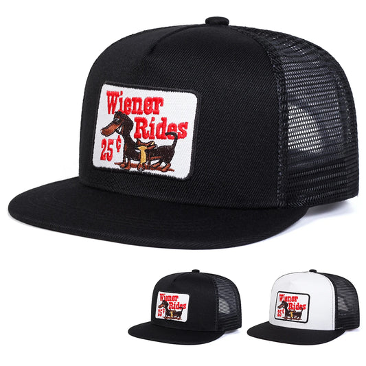 Unisex Shettles Embroidery Hip-hop Net Hats Spring Summer Outdoor Snapback Caps