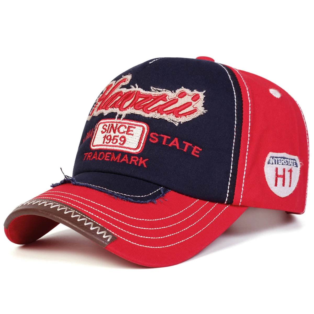 Unisex Aloha State Letter Embroidery Baseball Caps Spring and Autumn Sports Cap