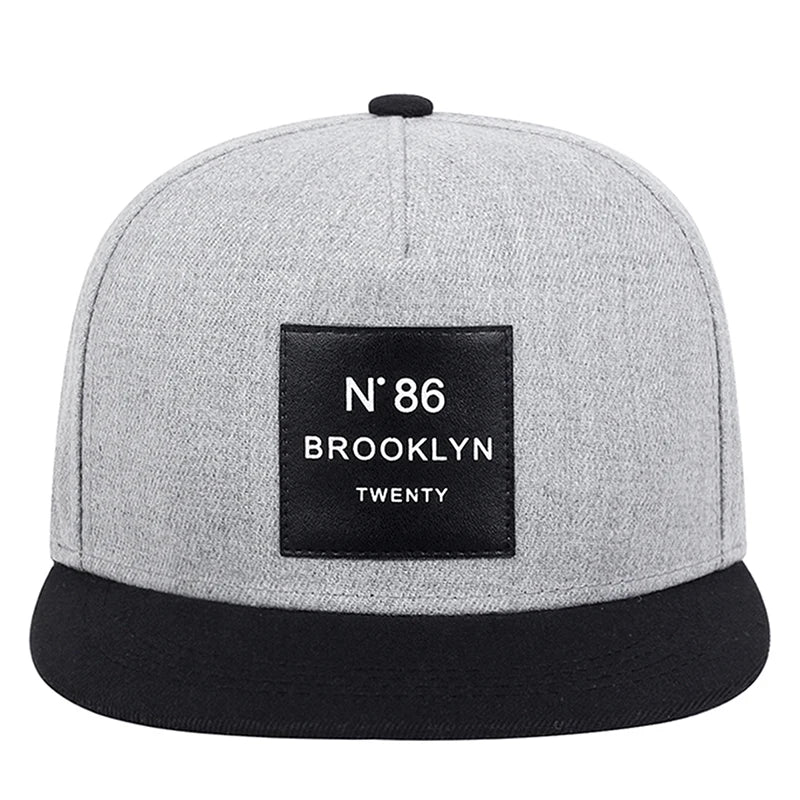 New Fashion N86 BROOKLYN Patch Snapback Hat Adjustable Cotton Tide Hip Hop Outdoor Sport Baseball Cap