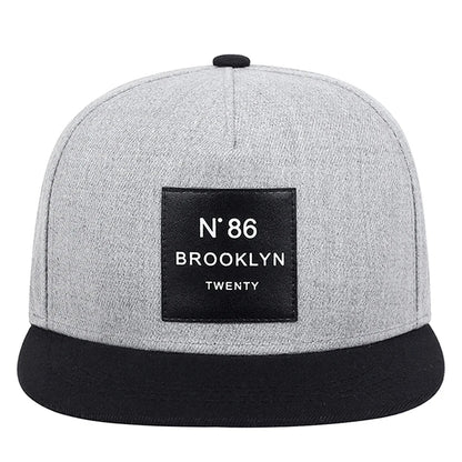 New Fashion N86 BROOKLYN Patch Snapback Hat Adjustable Cotton Tide Hip Hop Outdoor Sport Baseball Cap