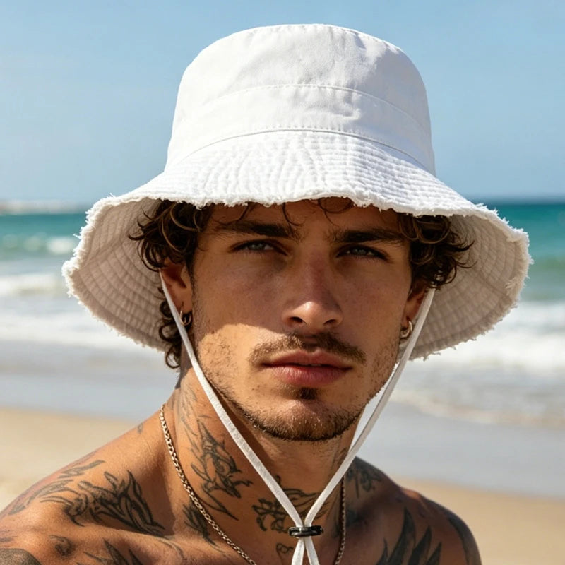 Solid Color Vacation Bucket Caps