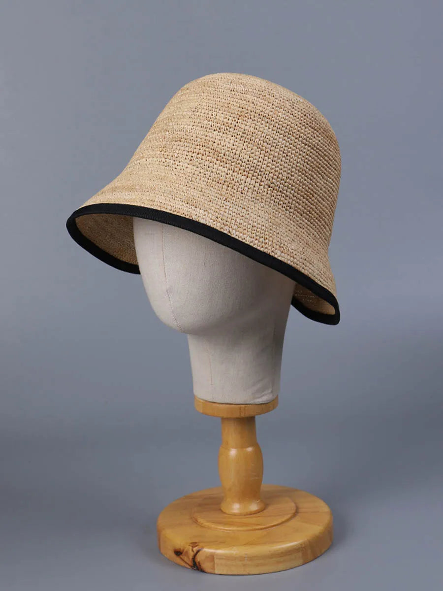 100% Natural Raffia Bucket Hat