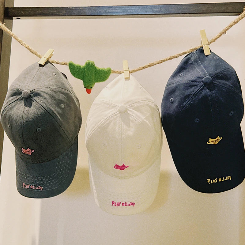 Streetwear Casual Baseball Cap with Unique Graphic Print and Lettering