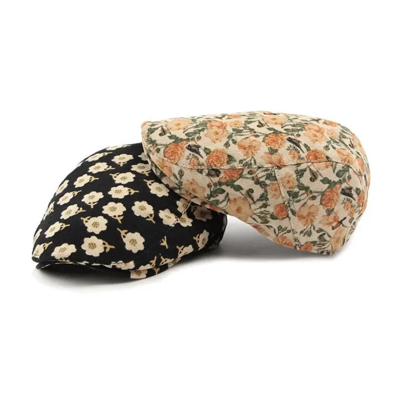 Newsboy Caps Flat Peaked Cap Girl And Women Painter Beret Hats