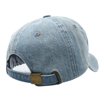High Quality MY Embroidered Washed Denim Baseball Cap