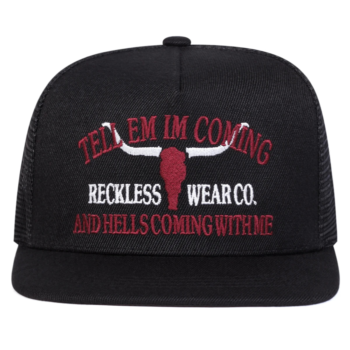 Unisex Reckless Wearco Letter Embroidery Hip-hop Net Hats Spring Summer