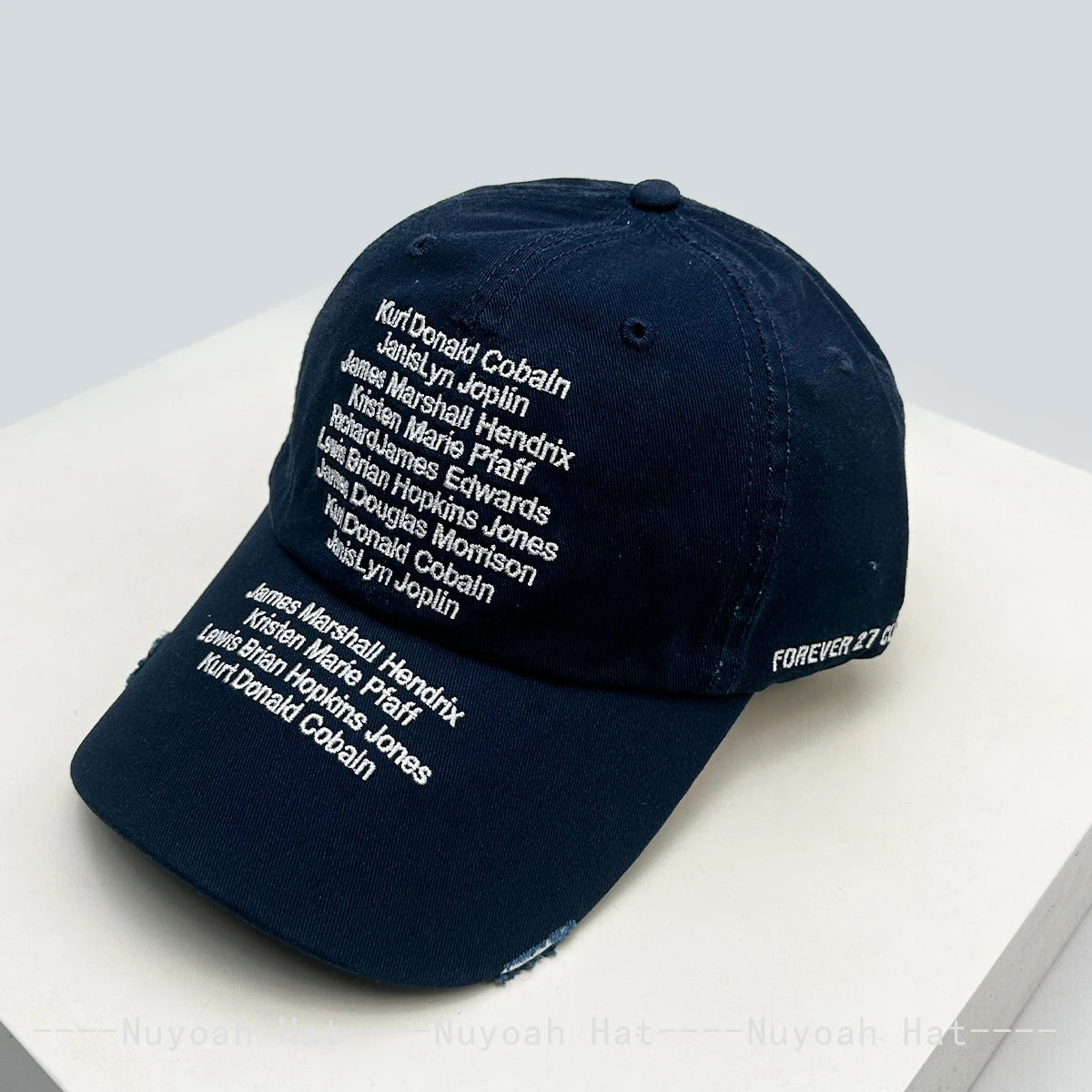 Korean Letter Embroidery Baseball Cap Unisex Retro Peaked Caps Fashionable Outdoor Simple Ins Design