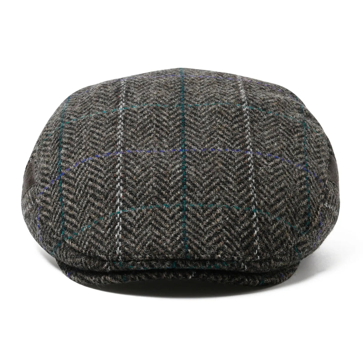 Men’s Herringbone Wool Blend Tweed Newsboy Ivy Hat