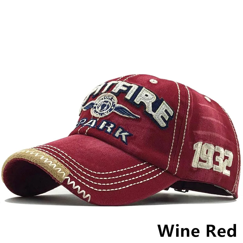 Men Women Cotton Embroidered Letter Printed Baseball Cap