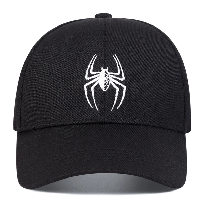 Unisex Spider Embroidery Baseball Caps Spring Autumn