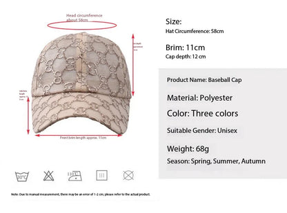 This Lace Mesh Baseball Cap