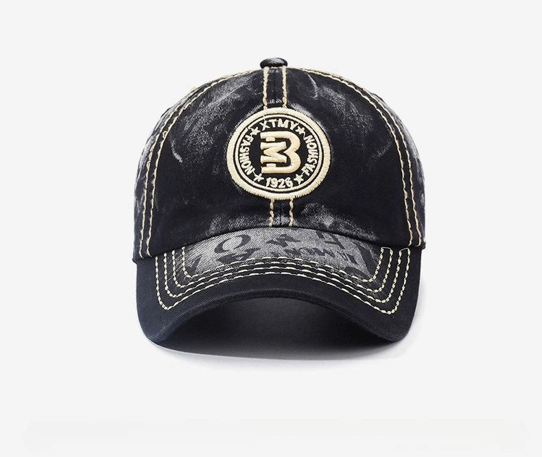 Retro Hat Baseball Cap Embroidery Letter Baseball Cap Fashion Couple Shade Sunscreen Versatile