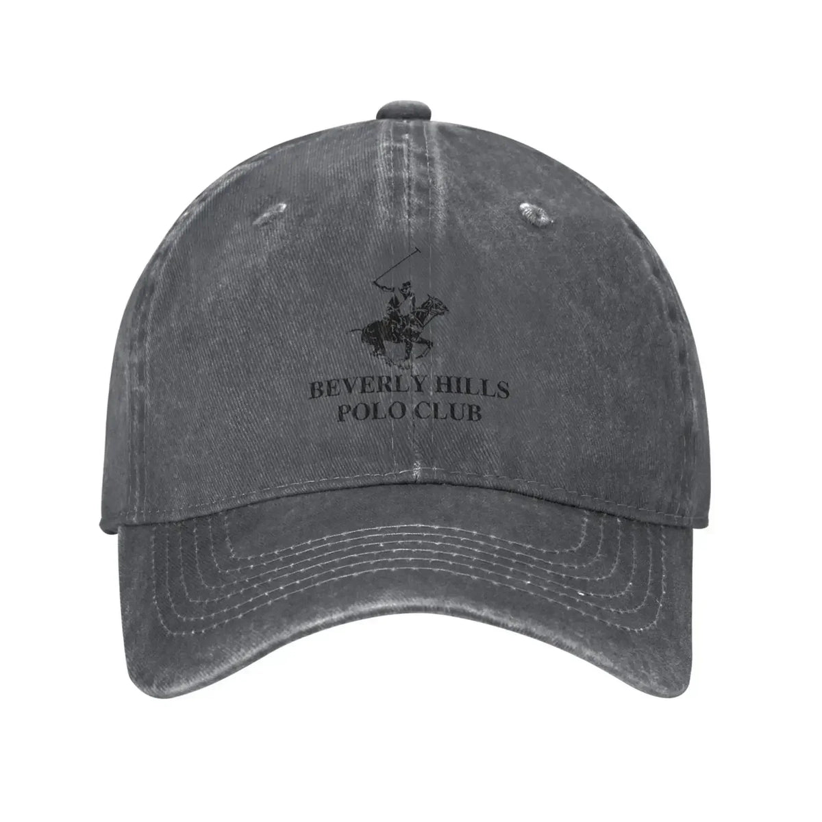 Beverly Hills Club Pattern Printing Baseball Cap Classic Polo Denim Cap