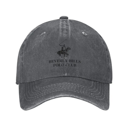 Beverly Hills Club Pattern Printing Baseball Cap Classic Polo Denim Cap
