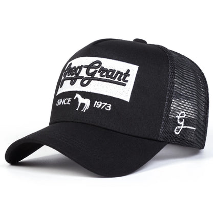 Unisex Since 1973 Letter Embroidery Baseball Net Caps Spring and Summer