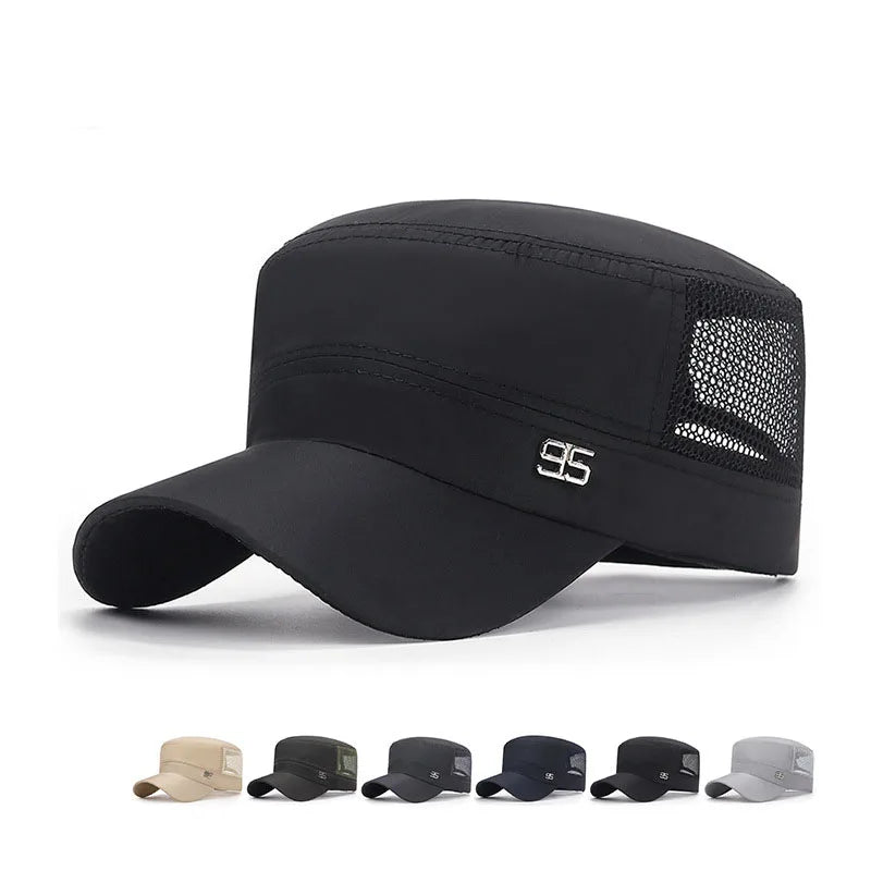 Military Cap Flat Top Hat Men's Baseball Hat