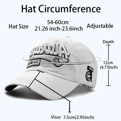 New Outdoor Cotton Golf Cap For Women Fashion Casual Retro Embroidery Men's Cap Sports