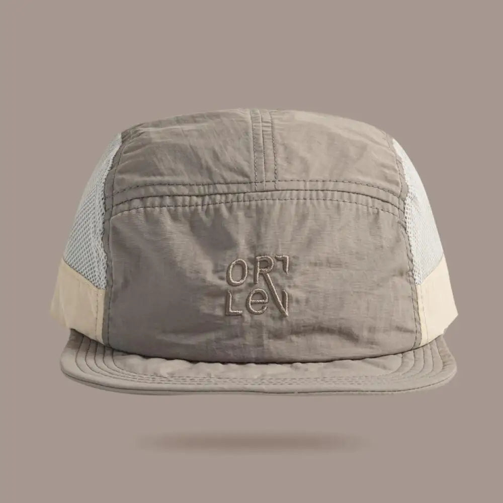 Breathable Mesh 5 Panel Baseball Cap Nylon Color Embroidered Adjustable