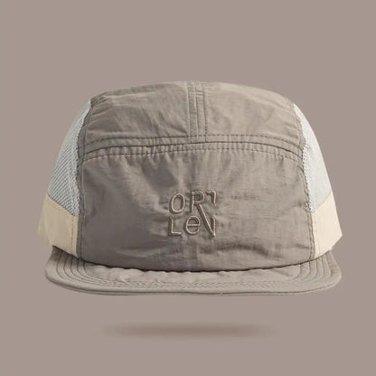 Breathable Mesh 5 Panel Baseball Cap Nylon Color Embroidered Adjustable