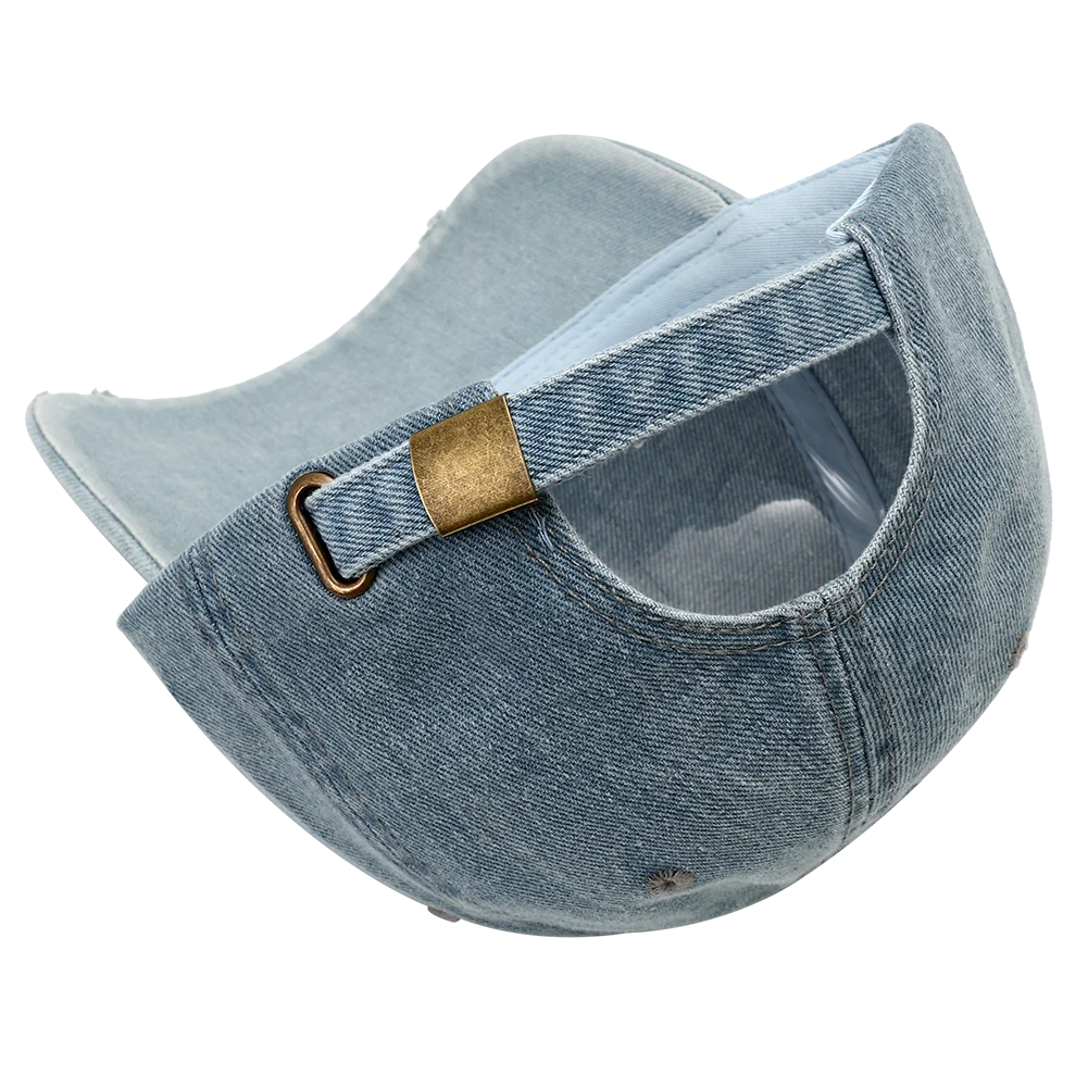 High Quality Korean Style Washed Denim Baseball Cap
