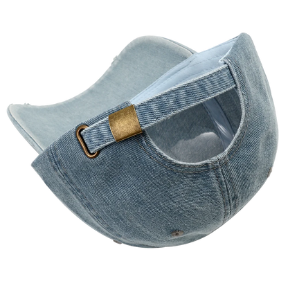High Quality Korean Style Washed Denim Baseball Cap